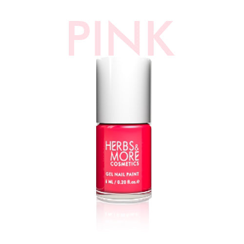 Herbs & More Cosmetics Nail Paint – Long-Lasting, Chip-Resistant Formula – High-Gloss Finish – Non-Toxic & Quick-Dry – Easy Application for Salon-Quality Nails at Home – 6ml (Pink, 6ML)