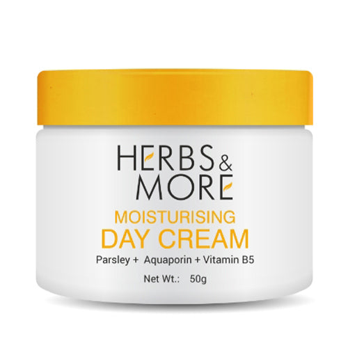 Herbs & More Moisturising Day Cream - 50g | Hydrating & Nourishing | Non-Greasy Formula for Soft, Smooth Skin | SPF Protection