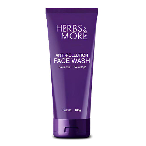 Herbs & More Anti-Pollution Face Wash - 100gm | Deep Cleansing & Detoxifying | Removes Dirt, Impurities & Pollutants